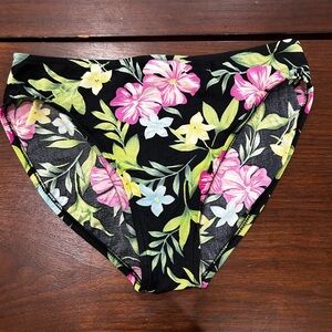 Jantzen Floral Bikini Bottoms with Pink and Yellow Accents